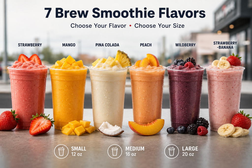 7 Brew Smoothie Menu Overview